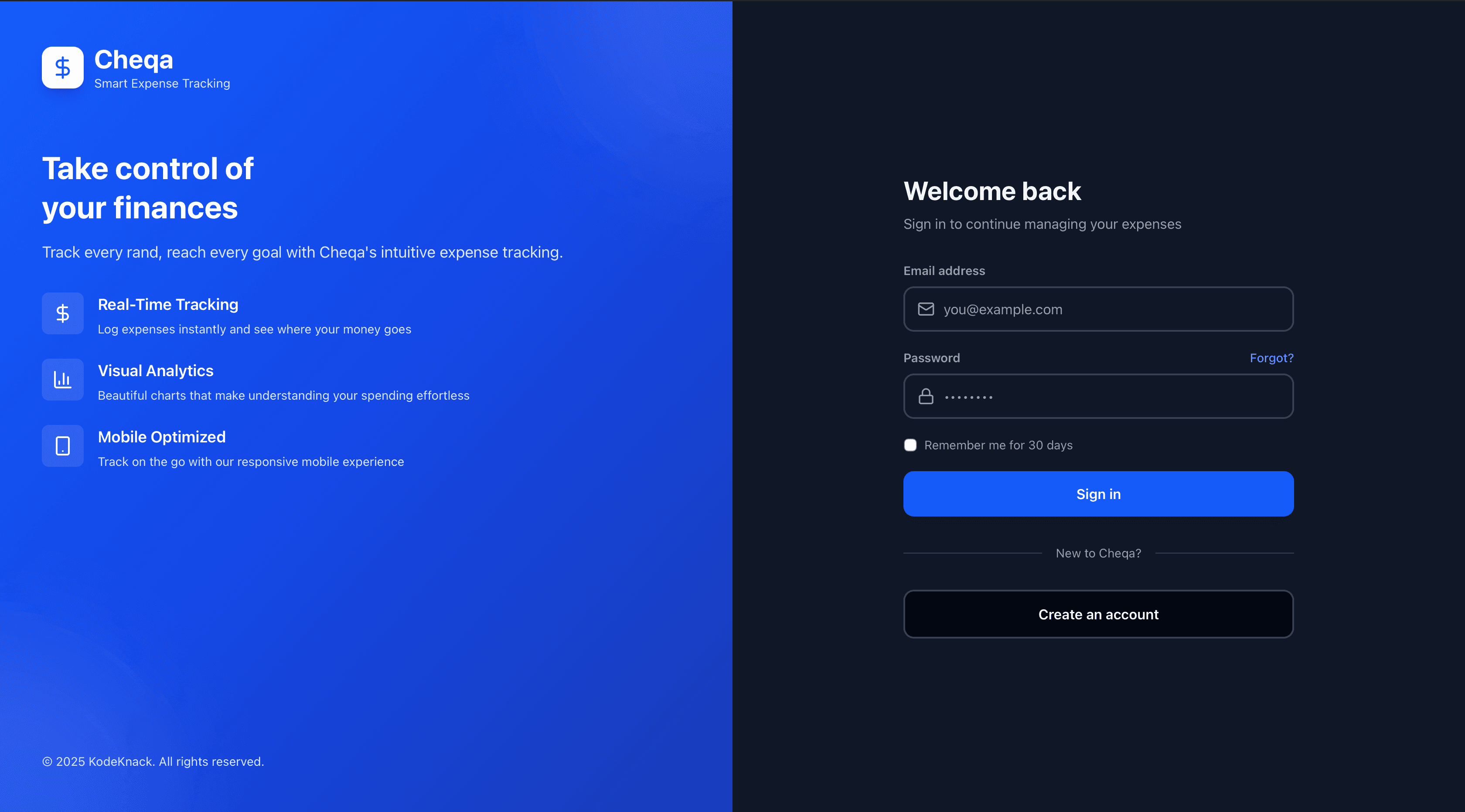 Cheqa: Expense Tracker